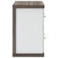 Ashley Kendanport 2-Drawer Nightstand in Dark Brown and Matte White, , large