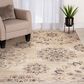 Central Oriental Minerva Asterin 7"10" x 9"10" Alabaster and Sand Area Rug, , large