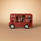 The Gerson Company 11.6"L Battery-Operated Lighted Holiday Scene Spinning Water Globe Bus in Red, , large