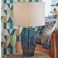 Ashley Tallow Glass Table Lamp in Blue, , large