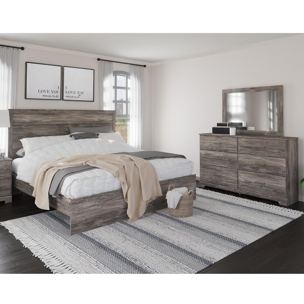Ashley Ralinksi 3 Piece King Bedroom Set in Gray, , large