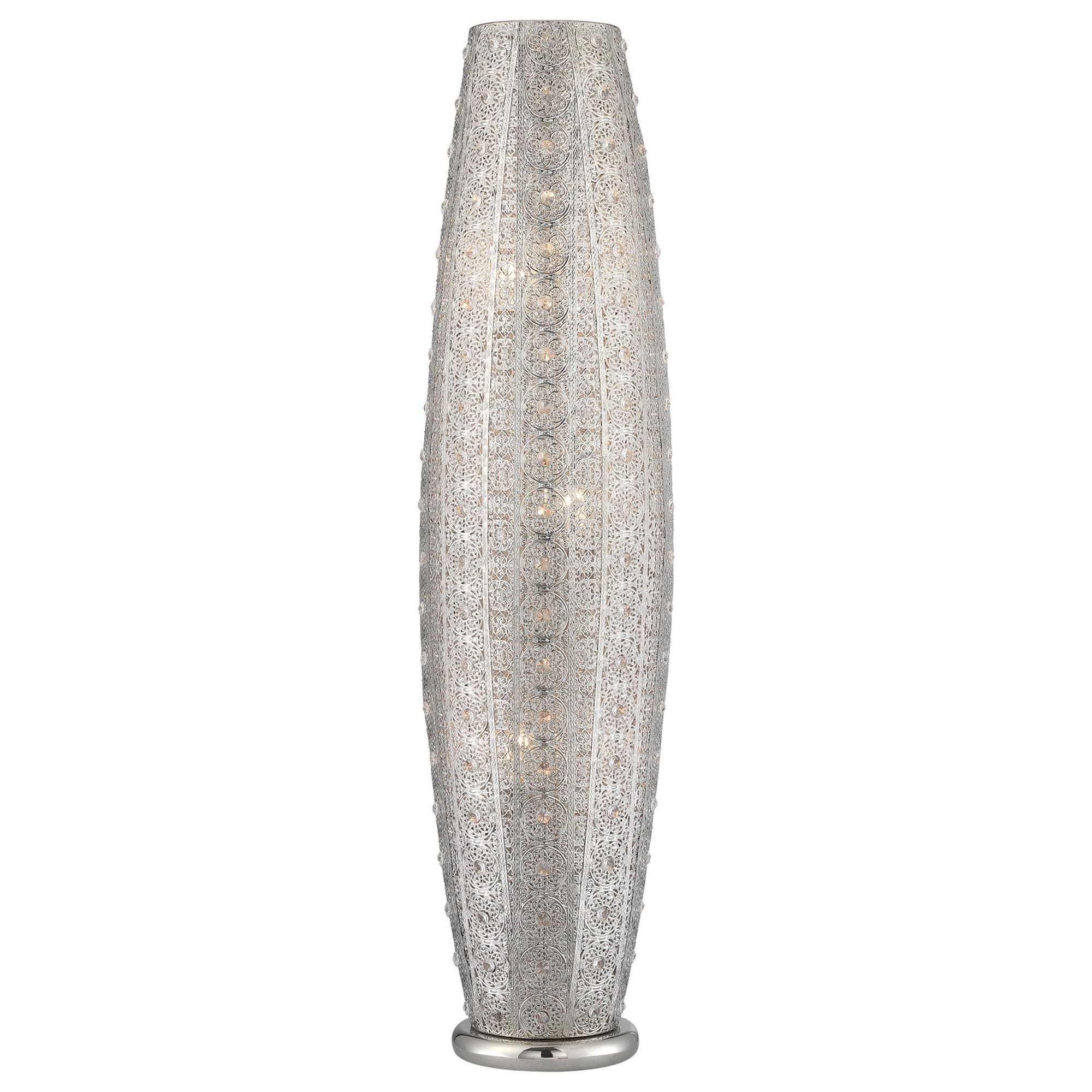 Lite Source Masura Floor Lamp in Polished Nickel Nebraska Furniture Mart