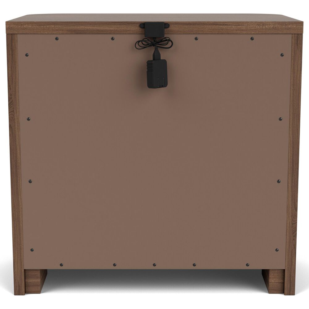 Riverside Furniture Delia Queen Panel Bed with Two Nightstands in Nouveau Walnut, , large