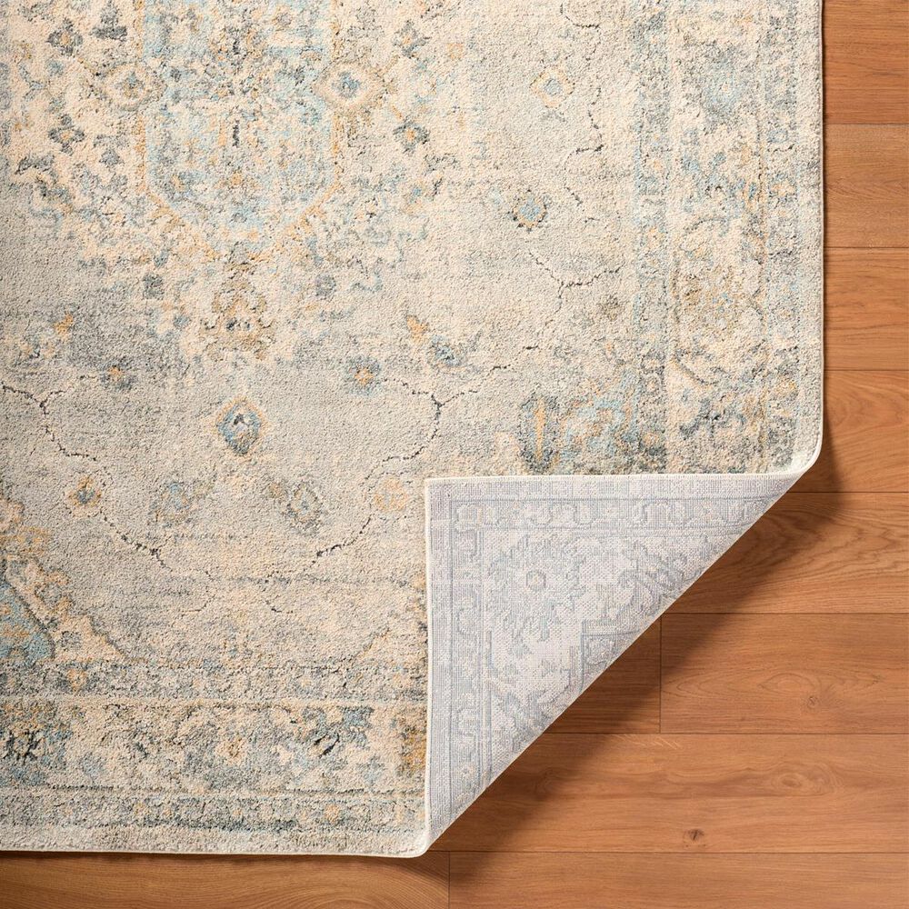 Surya Avellino 7&#39;10&quot; x 10&#39; Light Beige, Gray, Deep Teal, Pale Blue, Tan, Light Olive and Denim Area Rug, , large