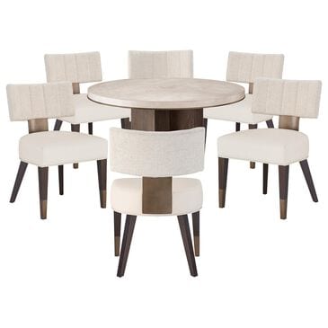 Universal Erinn V 7-Piece Dining Set in Otter and Silver Fox, , large