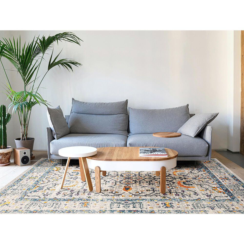 Amer Rugs Montana 7&#39;10&quot; x 10&#39;10&quot; Ivory and Yellow Area Rug, , large