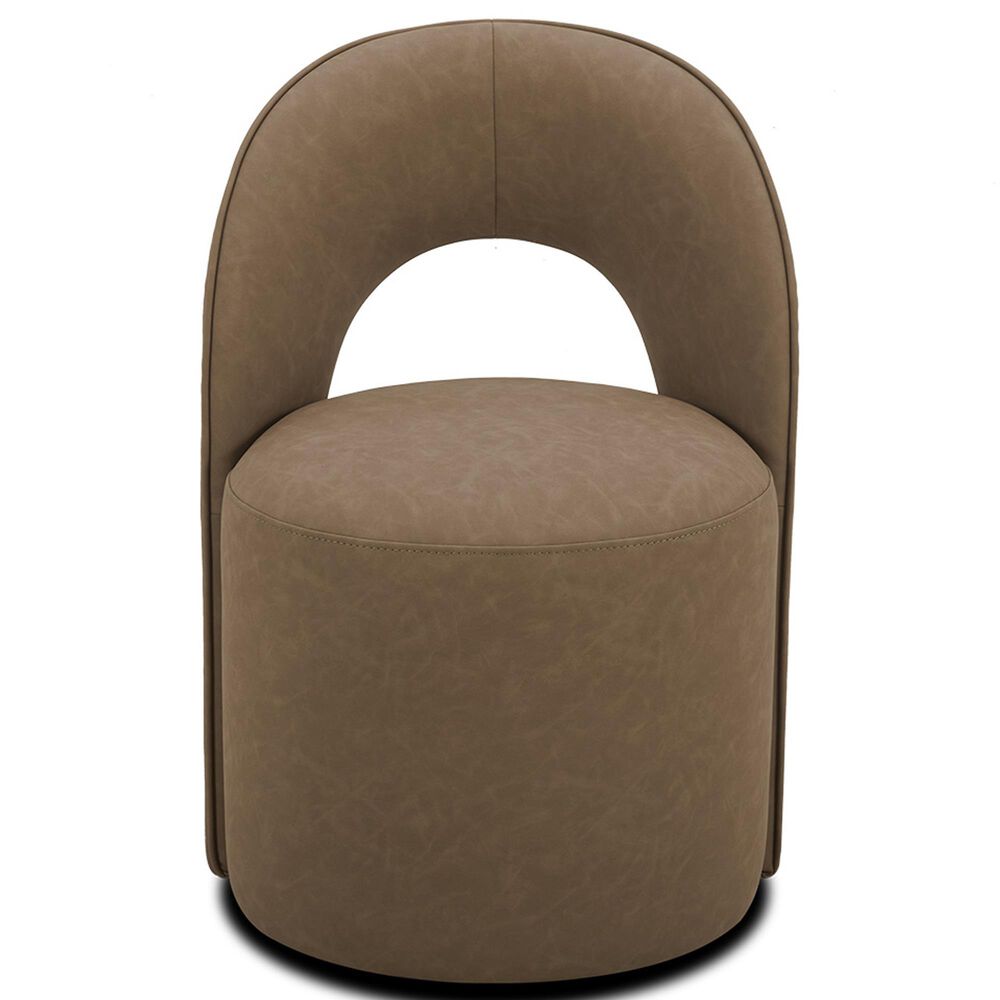Interlochen Dining Chair with Casters in Maelle Butternut, , large