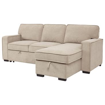 Signature Design by Ashley Darton 2-Piece Storage Sleeper Sectional in Cream, , large