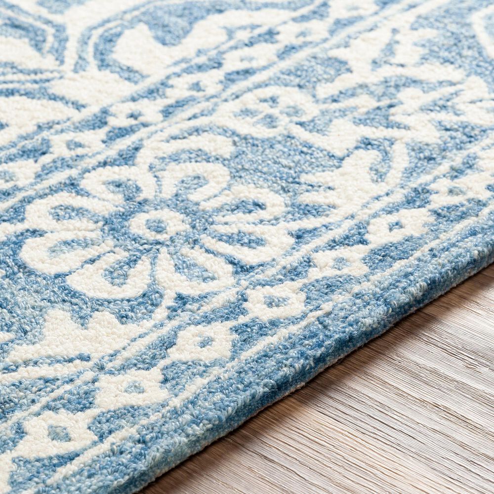 Surya Granada GND-2300 2'6" x 8' Pale Blue, Beige and Sky Blue Scatter Rug, , large