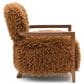 Furniture of America Lumir Long-Haired Accent Chair in Camel Brown, , large