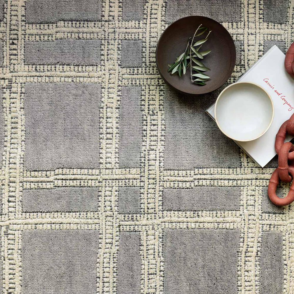 Loloi Milton 2&#39; x 3&#39; Grey and Ivory Area Rug, , large
