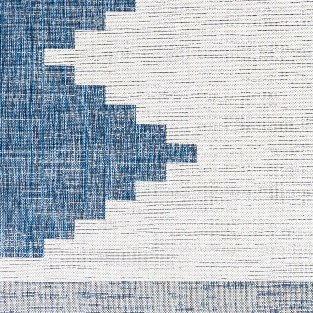 Surya Eagean EAG-2355 Dark Blue, Off-White, Navy and Pale Blue 8&#39;10&quot; x 12&#39; Indoor/Outdoor Area Rug, , large