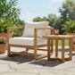 Hearth and Haven 2-Piece Patio Chat Set with Cross-Stretcher Base in Beige, , large