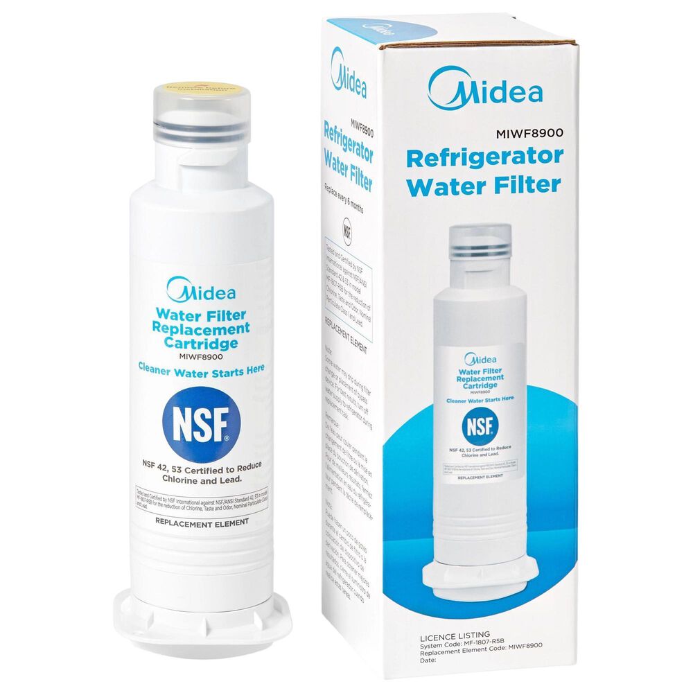 Midea Twist-In Refrigerator Water Filter in White, , large