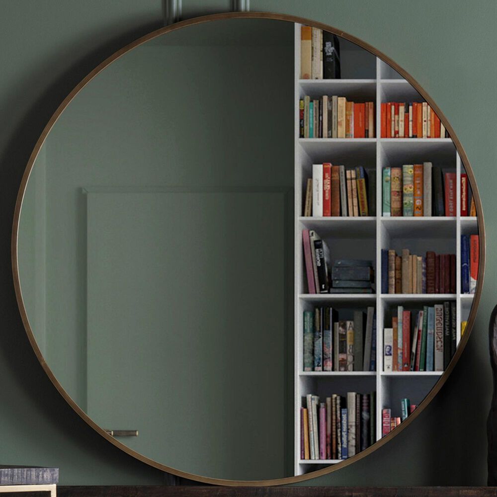 Crestview Collection Napa Accent Wall Mirror in Gold, , large