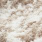Duke Imports Root Beer Float Plush Throw in Brown, Beige and White, , large