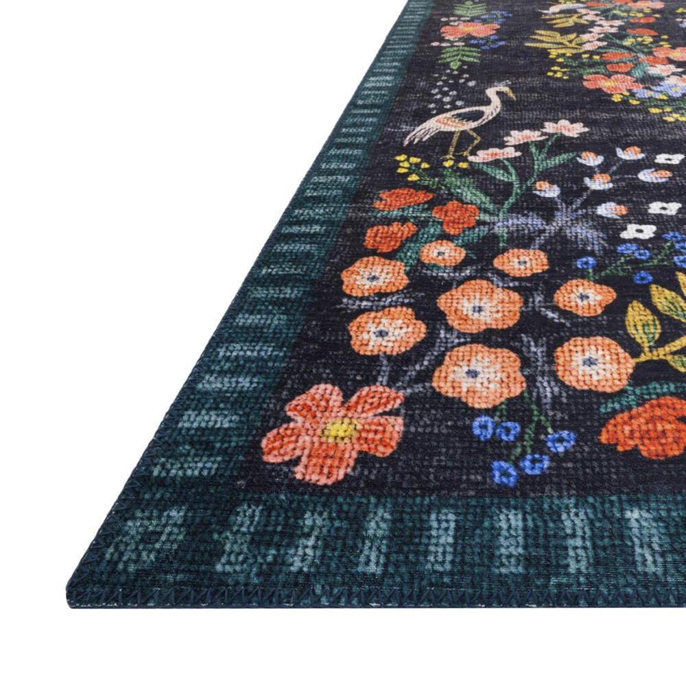 Rifle Paper Co. Palais PAL-03 3&#39;9&quot; x 5&#39;9&quot; Black Area Rug, , large