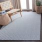 Safavieh Bermuda 3" x 5" Blue and Creme Indoor/Outdoor Area Performance Rug, , large
