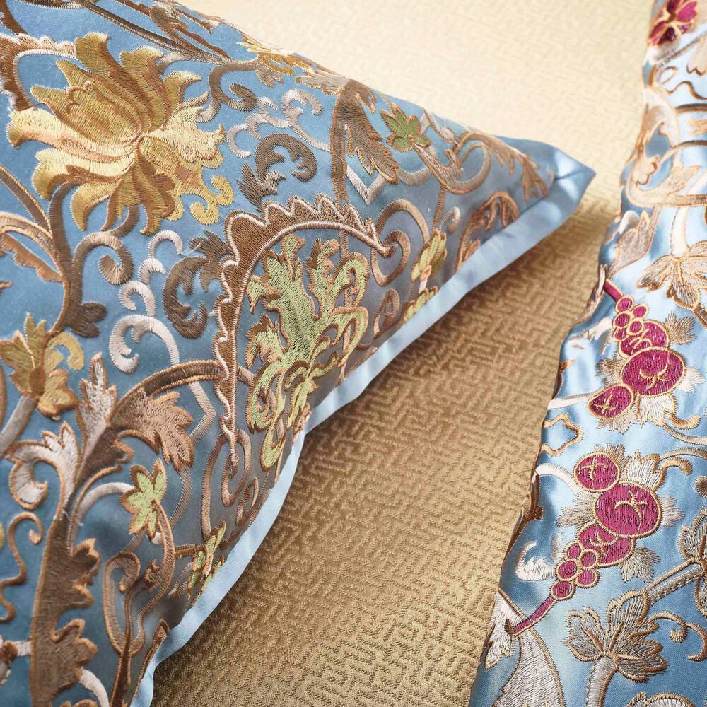 Ann Gish Venezia 22" x 22" Square Throw Pillow in Blue, , large