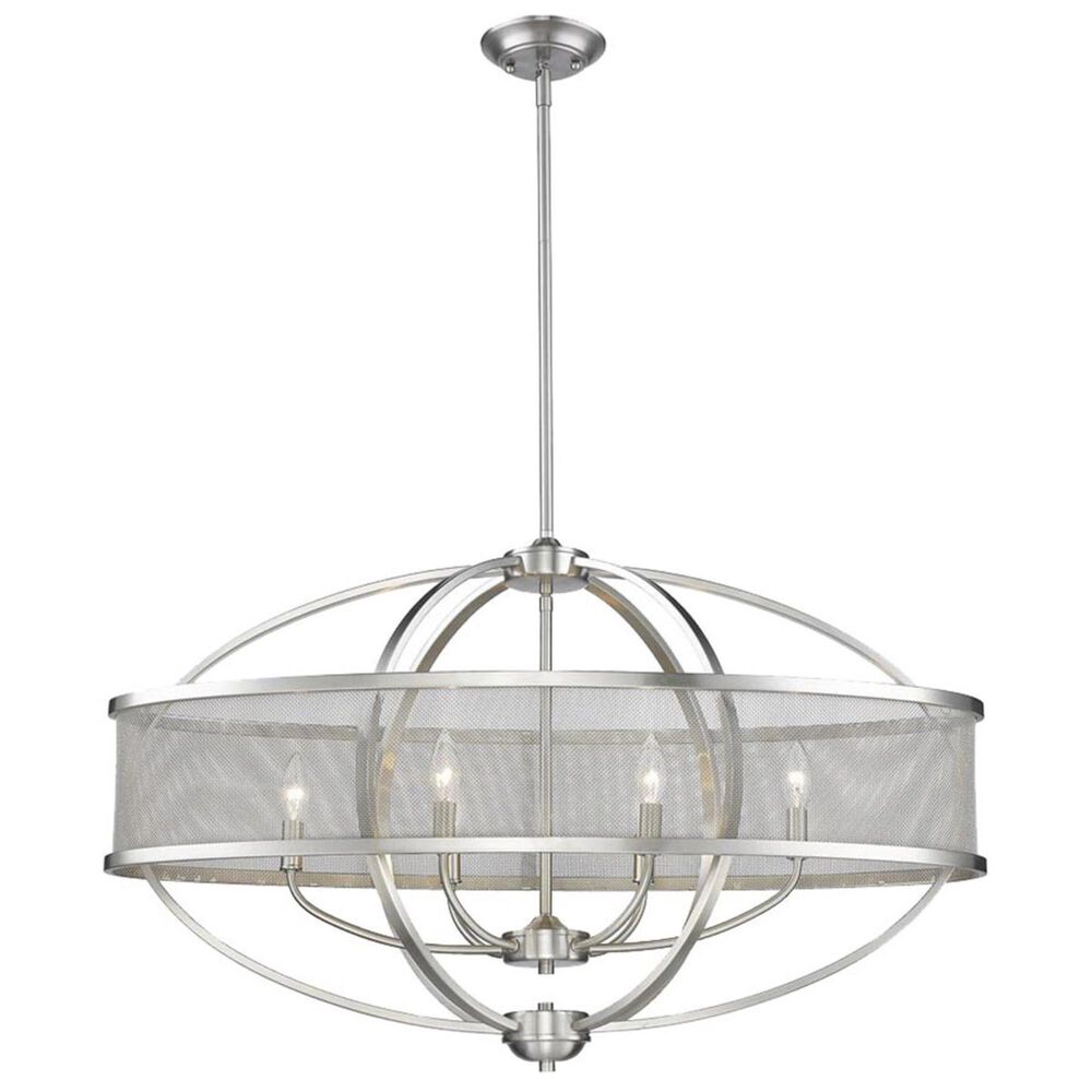 Golden Lighting Colson PW Linear Pendant (with shade) in Pewter, , large