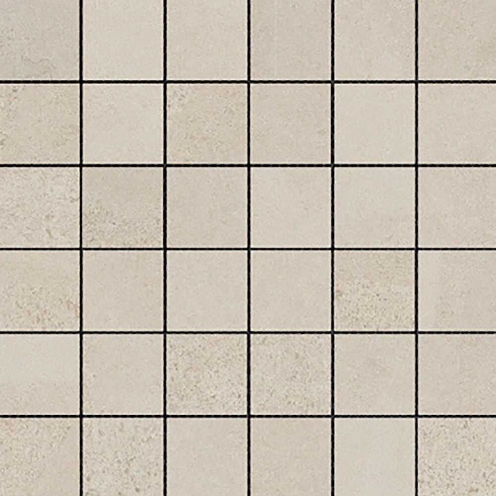 Emser Porto II Ivory 2" x 2" on 12" x 12" Porcelain Mosaic Sheet, , large