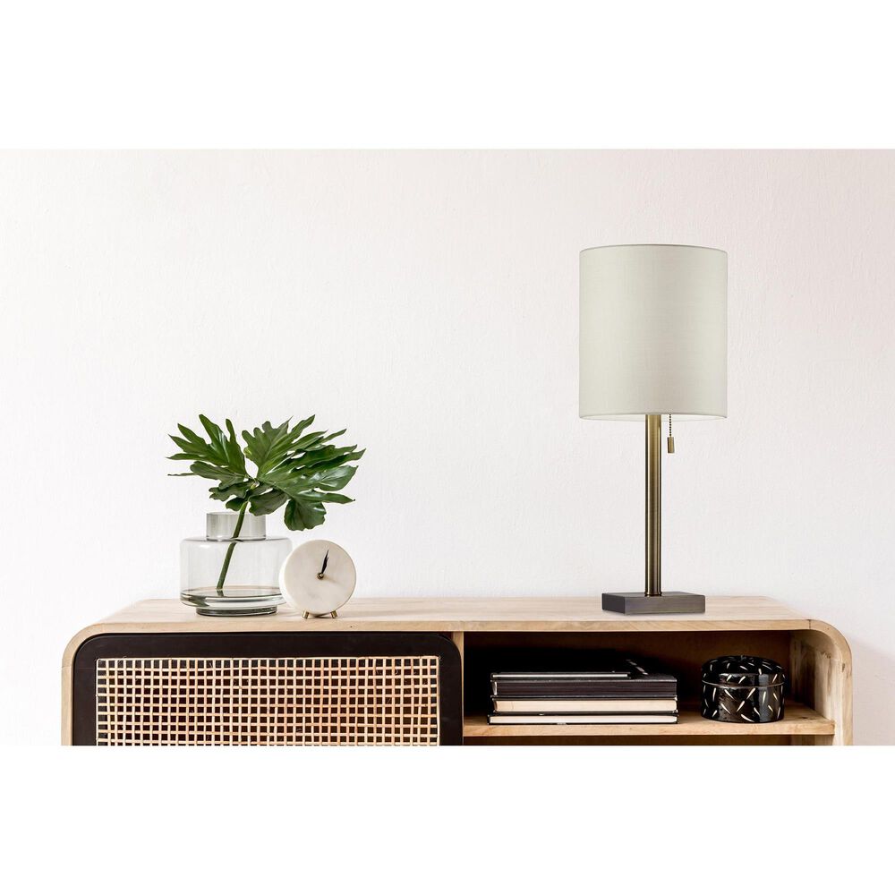 Adesso Liam Table Lamp in Antique Brass, , large