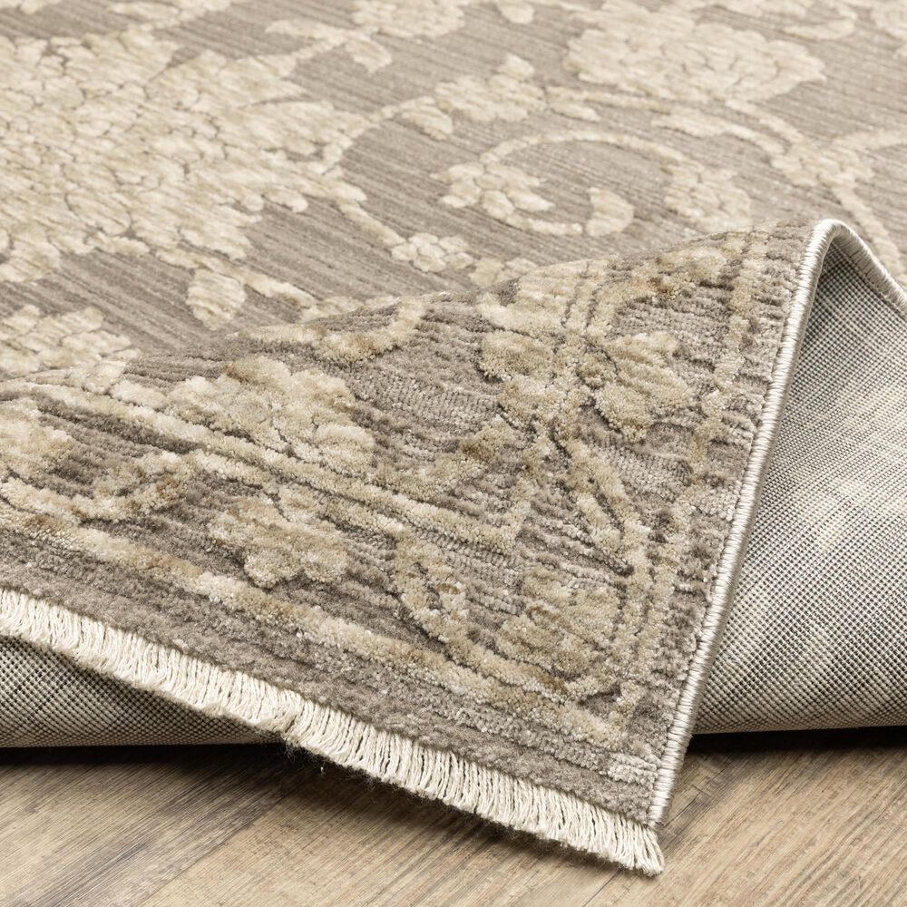 Oriental Weavers Capella Grey and Beige 9&#39;10&quot; x 12&#39;10&quot; Area Rug, , large