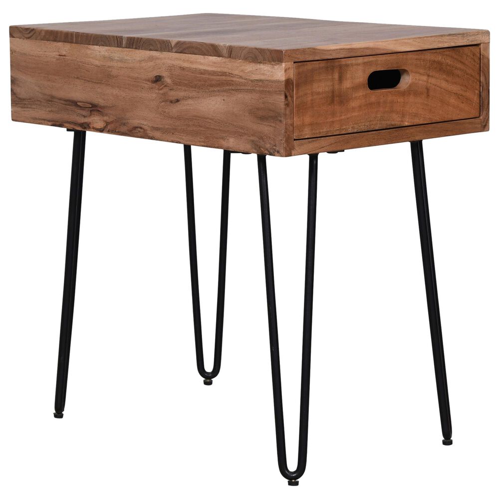 Waltham Rollins Chairside Table in Natural, , large