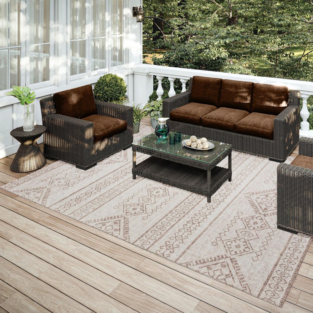 Dalyn Rug Company Sedona 6&#39; x 9&#39; Putty Indoor/Outdoor Area Rug, , large