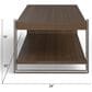 Nicolette Home Baxton Cooktail Table in Sienna Ridge and Brushed Pewter, , large