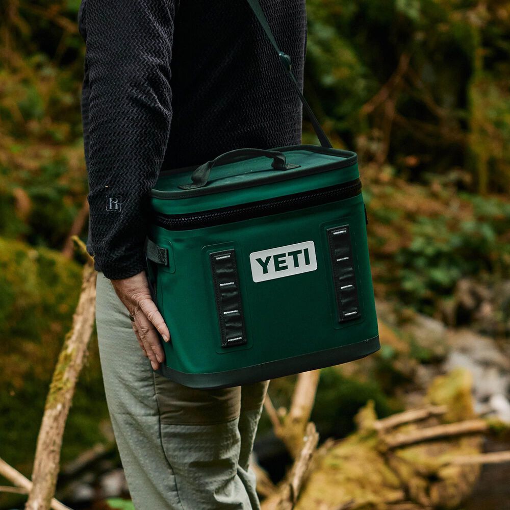YETI Hopper Flip 12 Soft Cooler in Black Forest Green, , large