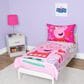 Nojo Baby and Kids Peppa Pig 4-Piece Toddler Bed Set in Pink, Red, Lavender, Yellow and Blue, , large