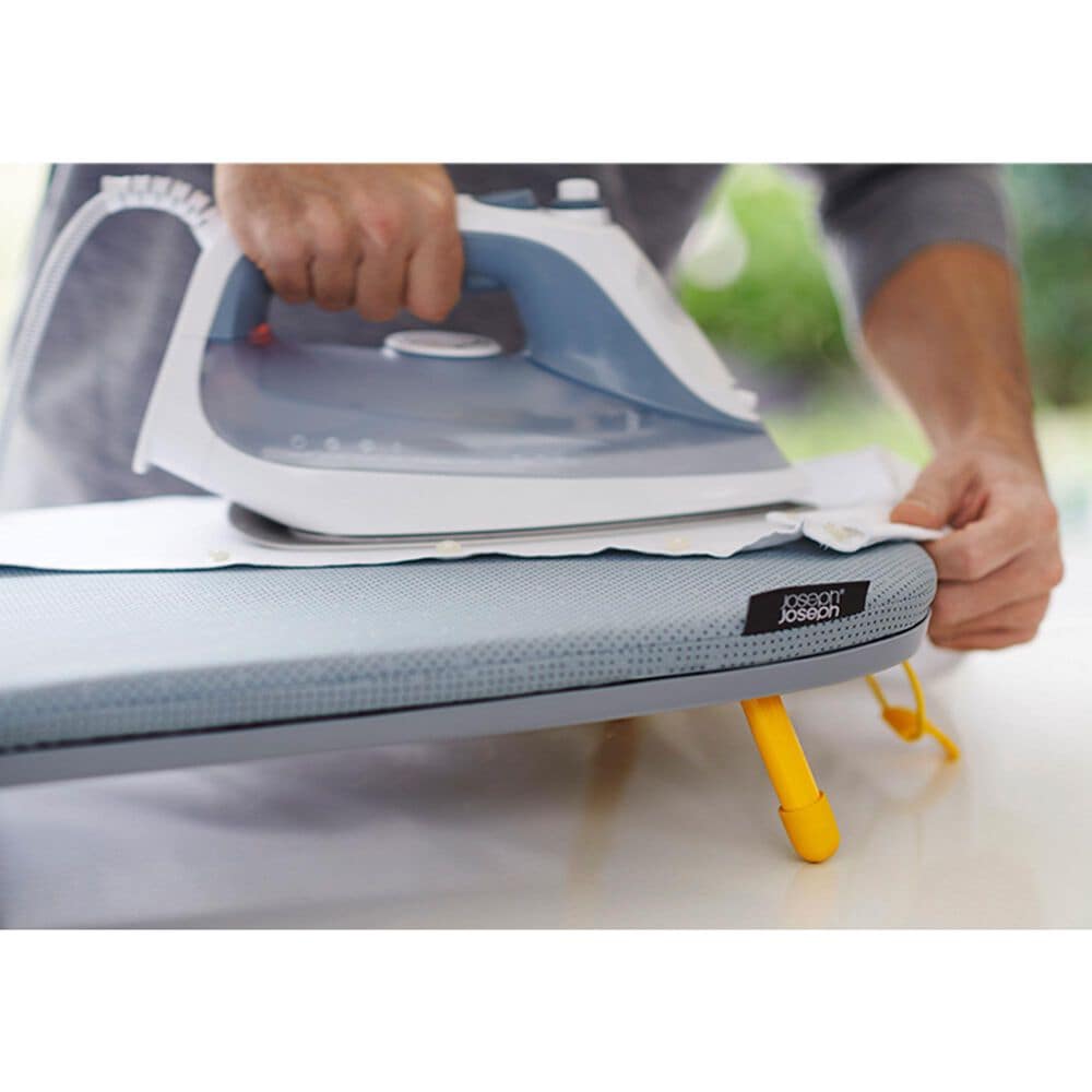 Joseph Joseph Pocket Folding Table-Top Ironing Board in Grey and Yellow, , large