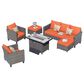 HOMLUX 6-Piece Outdoor Furniture Set in Orange, , large