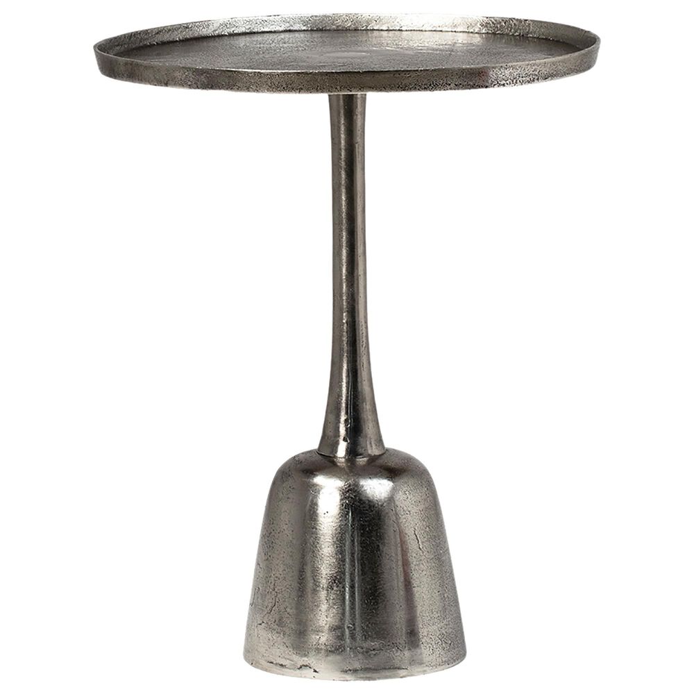 Blue Sun Designs Wolvar 18" Side Table in Nickel, , large