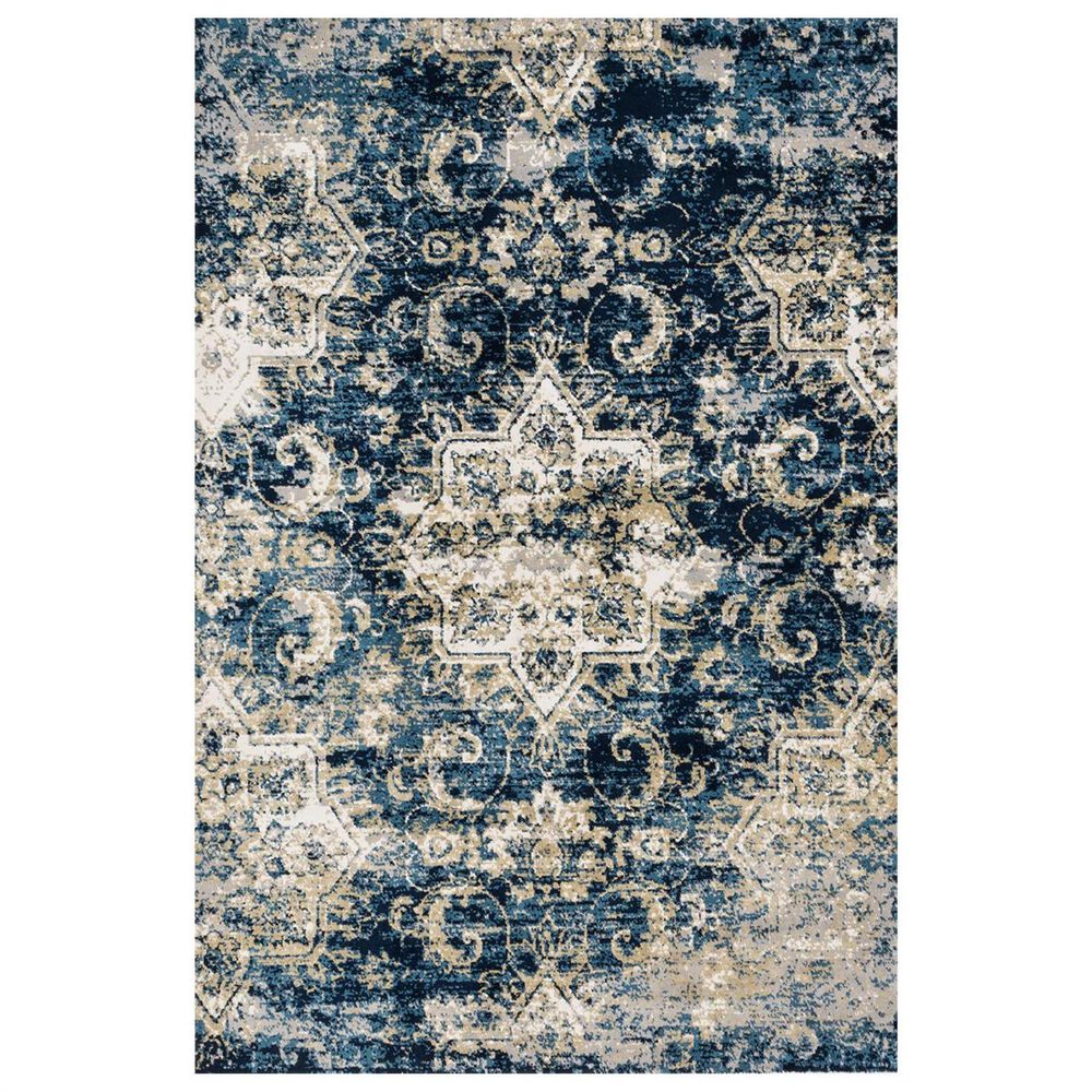 Loloi Torrance TC-04 5" x 7"6" Navy/Ivory Area Rug, , large