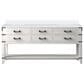 Lexora Home Norwalk 72" Double Bathroom Vanity in White Oak with White Cultured Marble Top  and Rectangle Sink, , large