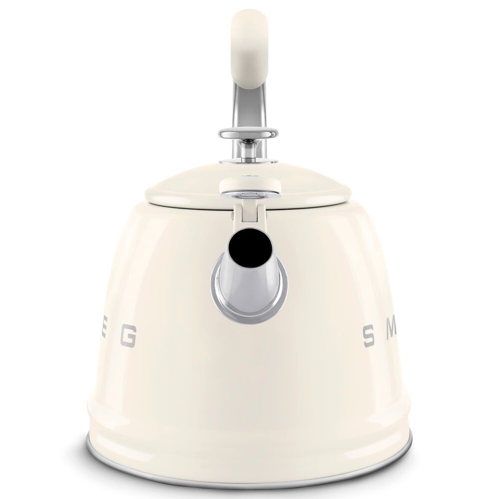 SMEG 2.3L Retro Style Electric Whistling Kettle in Cream, , large