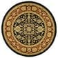 Safavieh Lyndhurst 8" Round Black and Red Area Rug, , large