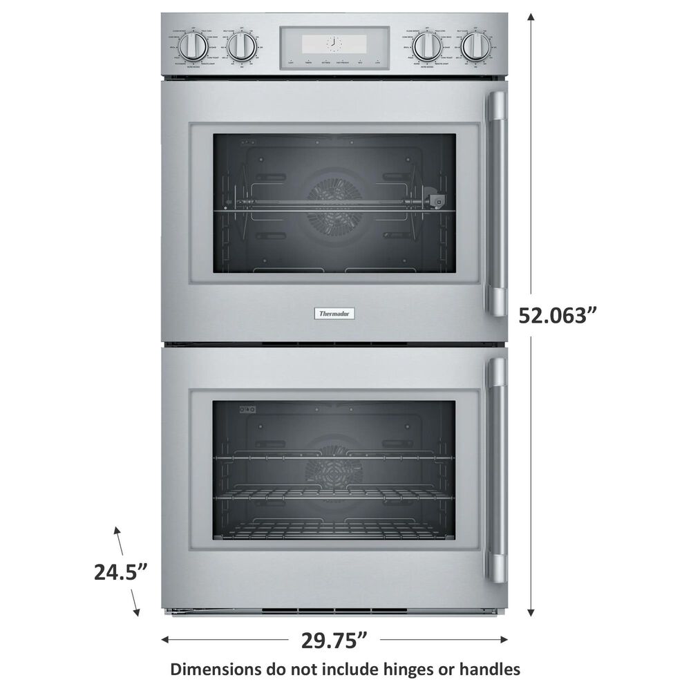 Thermador 30&quot; Masterpiece Double Wall Oven with Left Side Door in Stainless Steel, , large