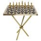Maple and Jade Table Chess Home Decor Game Set in Gold, , large