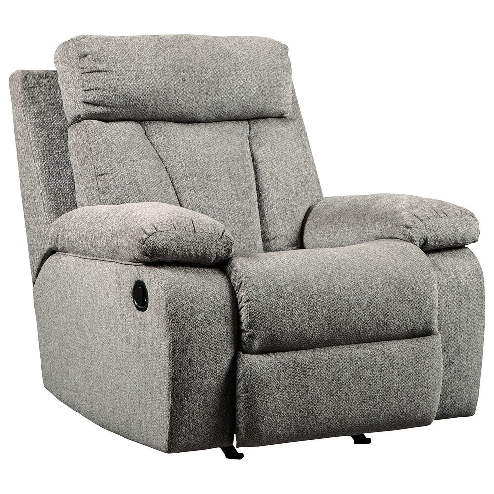 Ashley Mitchiner Manual Rocker Recliner in Fog, , large