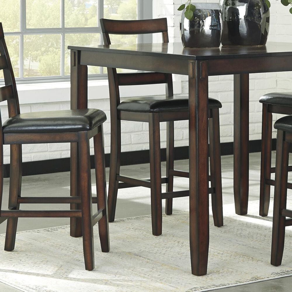 Ashley Coviar 5-Piece Counter Height Dining Set in Brown, , large