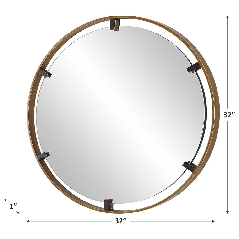 Uttermost Wall Mirror in Gold and Bronze, , large