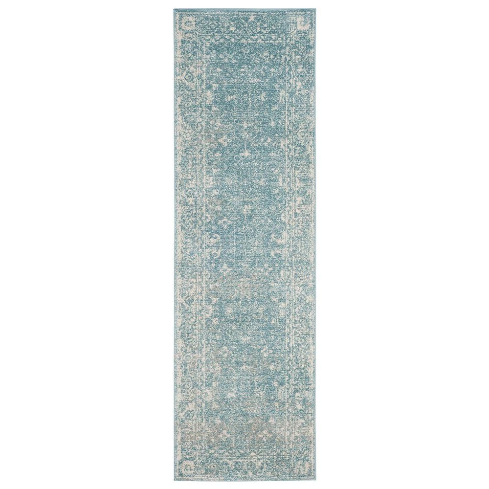 Safavieh Evoke EVK270D 2"2" x 11" Light Blue and Ivory Runner, , large