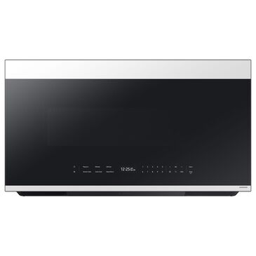 Samsung Bespoke Bespoke 2.1 Cu. Ft. Smart Over-The-Range Microwave with Auto-Dimming Glass Touch Controls and LCD Display in White Glass, , large