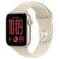 Apple Watch SE 3 (GPS + Cellular) 44mm Starlight Aluminum Case with Sand Sport Band - S/M, , large