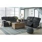 Ashley Draycoll Manual Reclining Loveseat with Console in Slate, , large