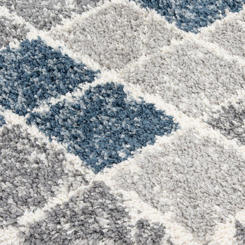Central Oriental Castle Jax 5&#39; x 7&#39;3&quot; Blue and Multicolor Area Rug, , large