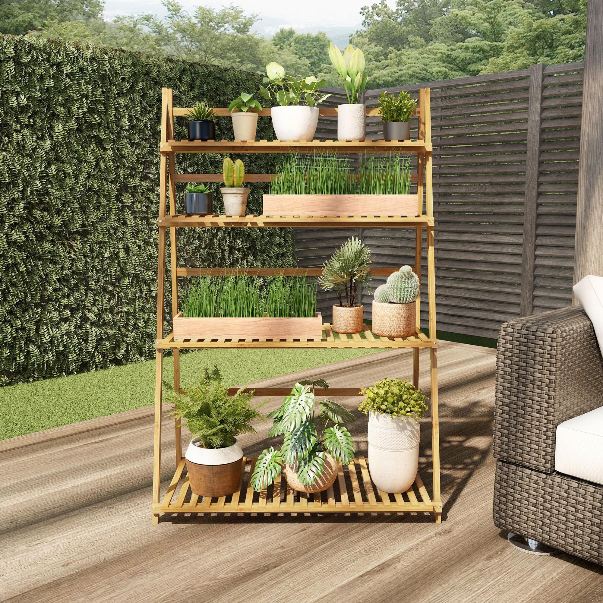 Outdoor online plant shelf